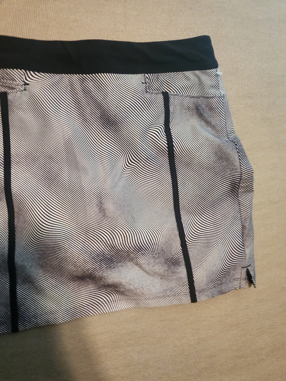 adidas Black and White Womens Athletic Shorts